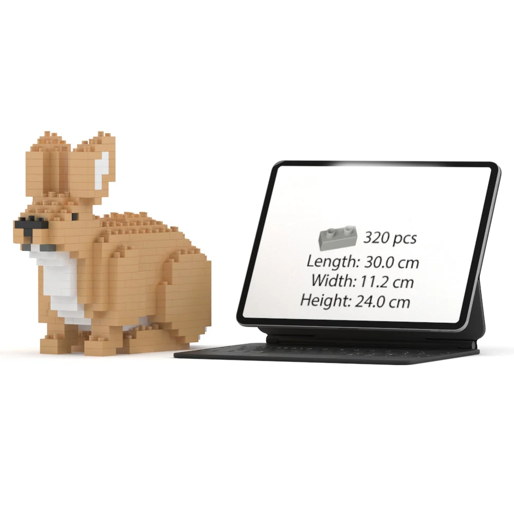 Jekca Lego Bunny Building Set 320 bricks Big size