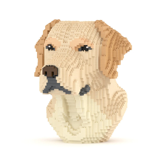 Labrador Bust lego style building blocks set