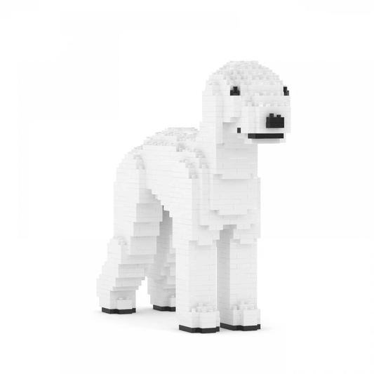 Bedlington Terrier Dog Sculptures - LAminifigs , lego style jekca building set