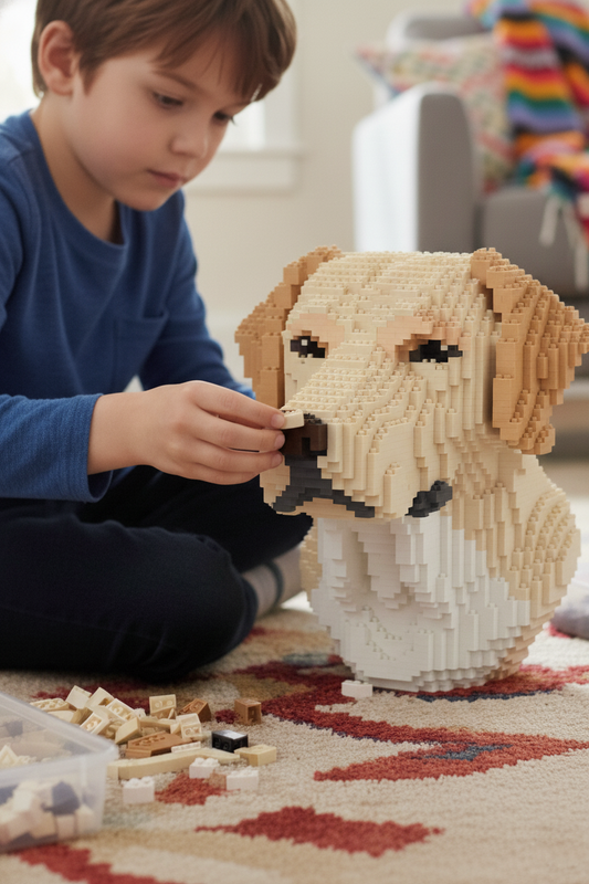 Labrador Bust Building Set – 3550 Pieces