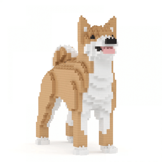 Korean Jindo Dog Sculptures - LAminifigs , lego style jekca building set