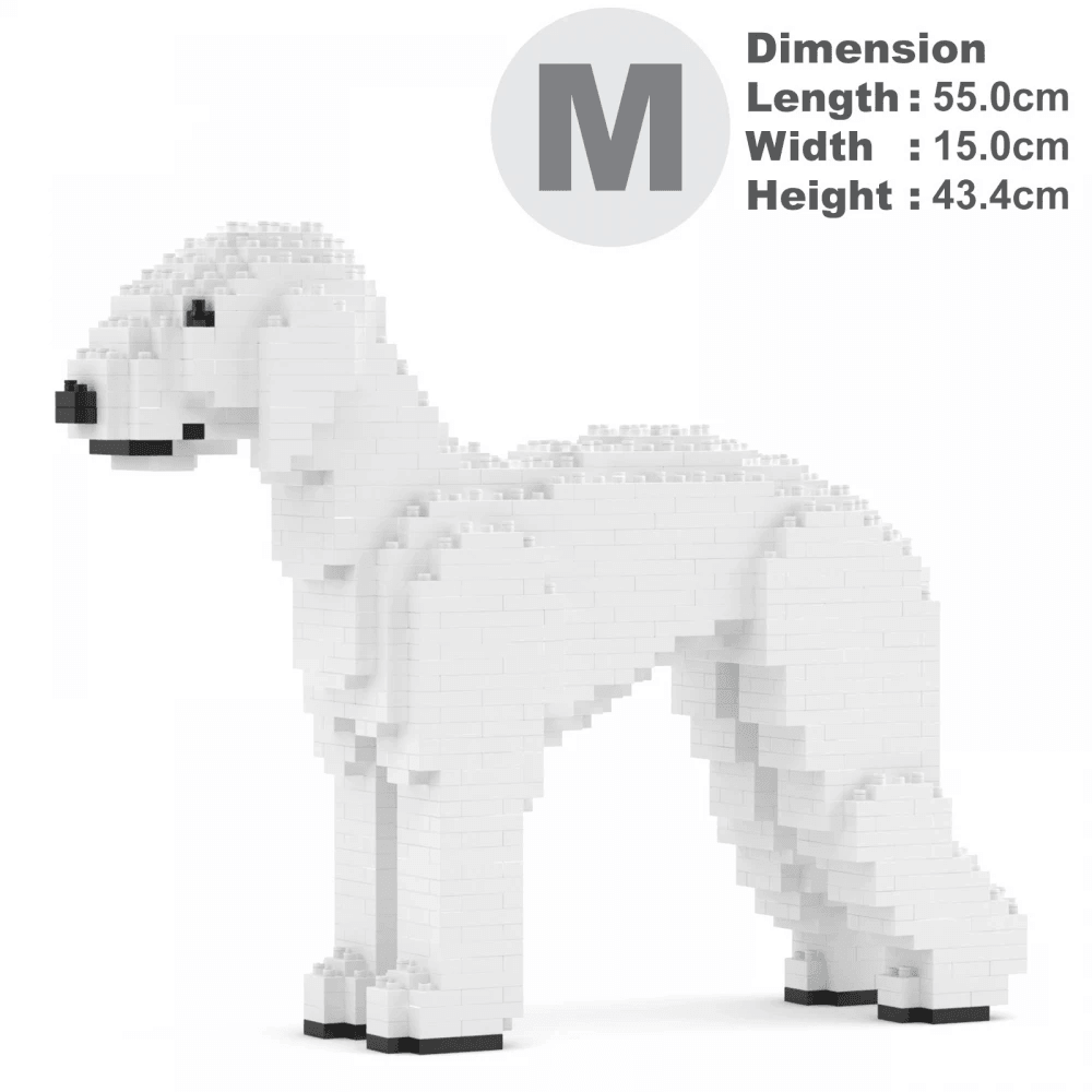 Bedlington Terrier Dog Sculptures - LAminifigs , lego style jekca building set