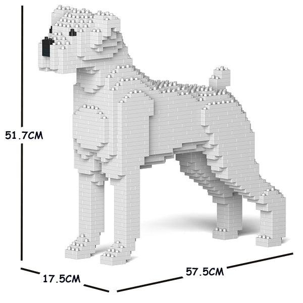 Boxer Dog Sculptures - LAminifigs , lego style jekca building set