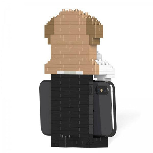 English Bulldog Phone Stand - LAminifigs , lego style jekca building set