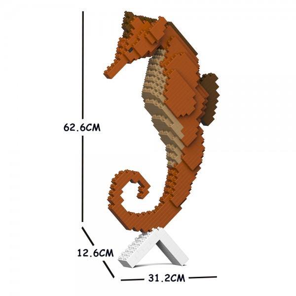 Seahorse Sculpture - LAminifigs , lego style jekca building set, big size