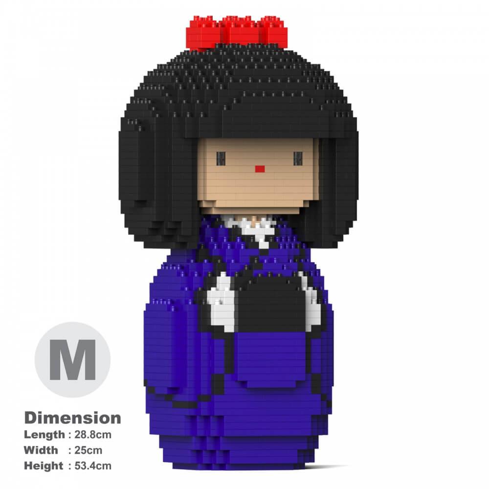 Kokeshi Doll Sculptures - LAminifigs , lego style jekca building set