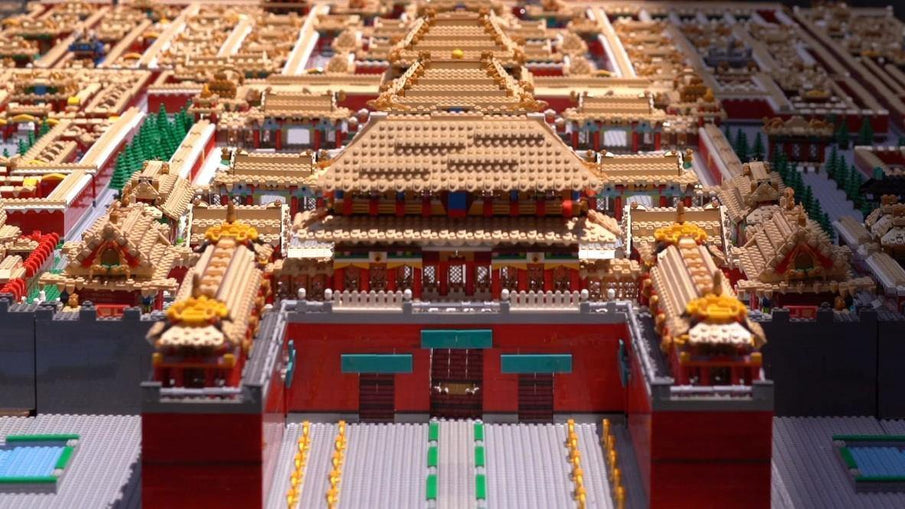 A designer from Guangzhou built Beijing's Forbidden City  from 700,000 LEGO pieces