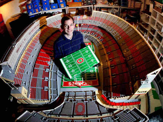 Buckeyes stadium replica made of 1000000 LEGO® blocks - LAminifigs