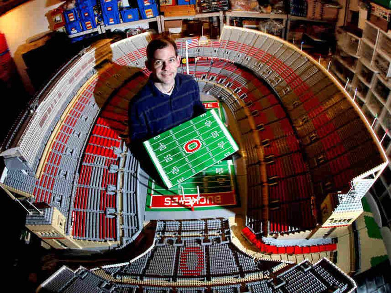 Buckeyes stadium replica made of 1000000 LEGO® blocks