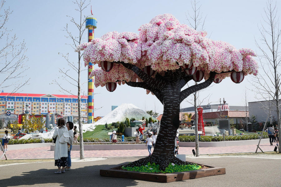 Cherry blossom tree, built of more than 800 thousand LEGO® bricks, set a world record