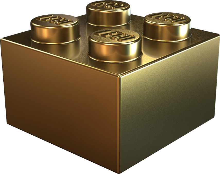 LEGO Gold Brick - LAminifigs