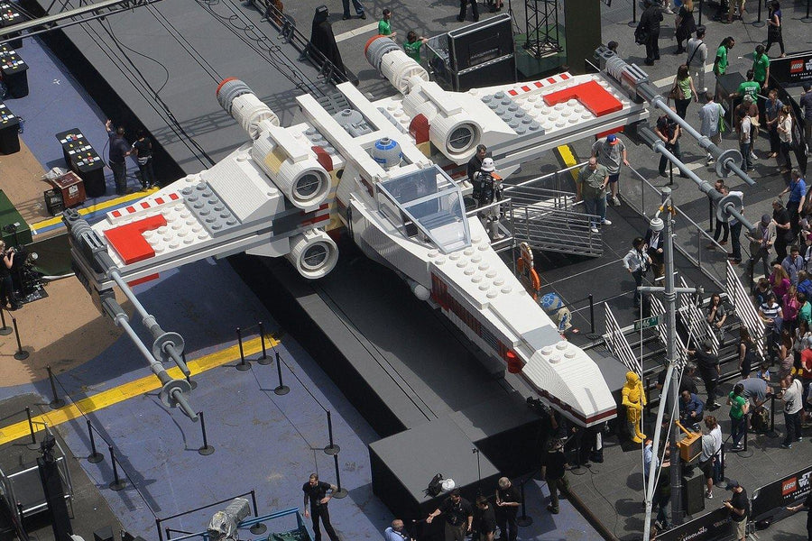 LEGO® presented a full-scale Star Wars X-Wing fighter at the Paris Air Show
