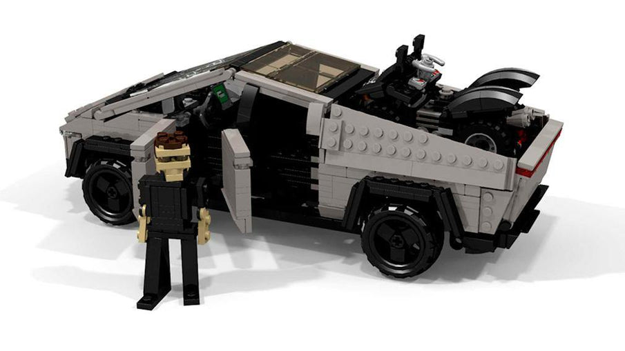 Tesla Cybertruck made of LEGO