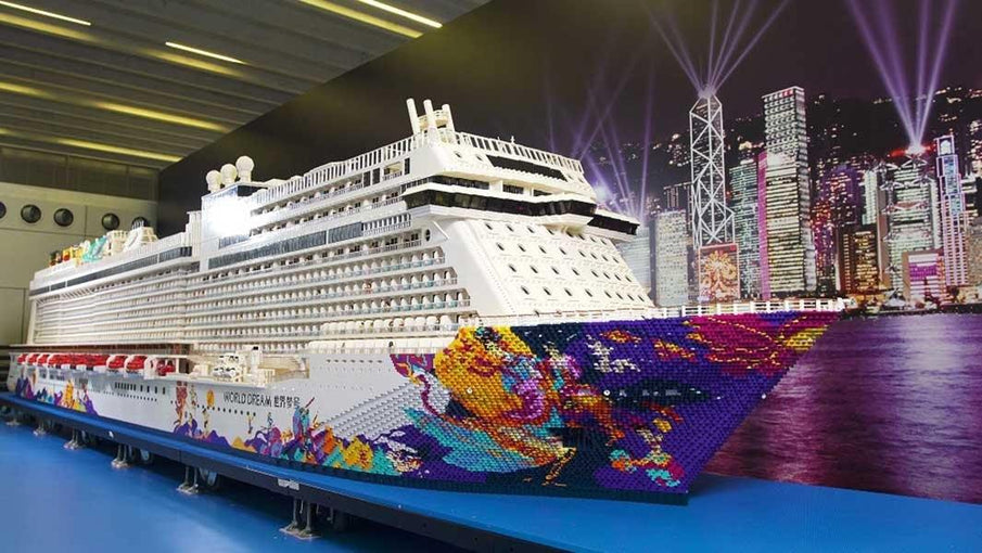 The world's largest LEGO® cruise ship, built from more than 2.5 million bricks