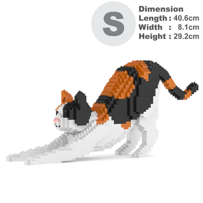 Calico Cats Sculptures - LAminifigs , lego style jekca building set