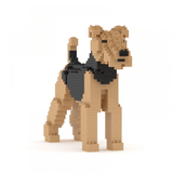 Airedale Terrier Dog Sculptures - LAminifigs , lego style jekca building set