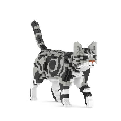 American Shorthair Cats Sculptures - LAminifigs , lego style jekca building set