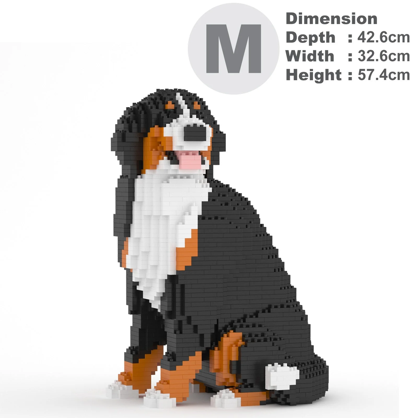 Bernese Mountain Dog Sculptures - LAminifigs , lego style jekca building set