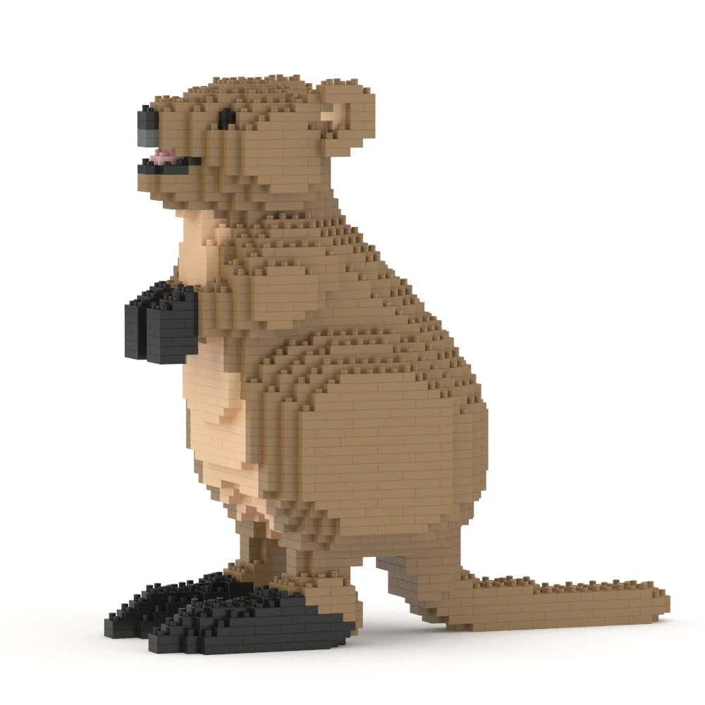 Quokka building block set on a white background