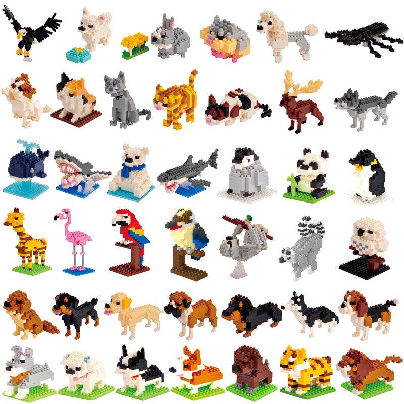 Mini Building Blocks 3D Animal Kits - LAminifigs , lego style jekca building set