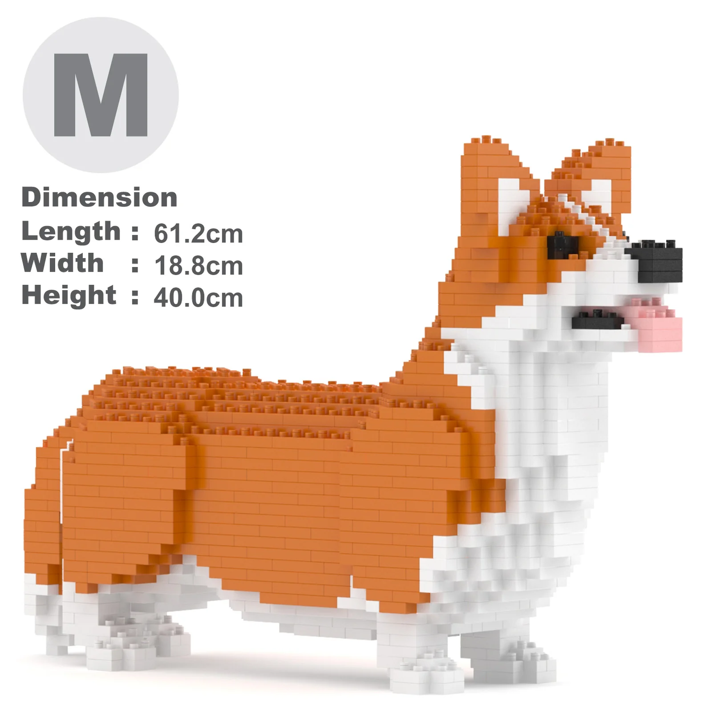 Welsh Corgi Dog Sculptures - LAminifigs , lego style jekca building set