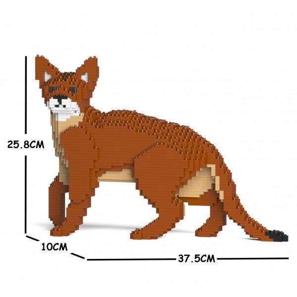 Abyssinian Cats Sculptures - LAminifigs , lego style jekca building set