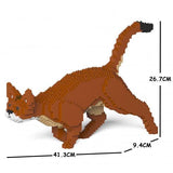 Abyssinian Cats Sculptures - LAminifigs , lego style jekca building set
