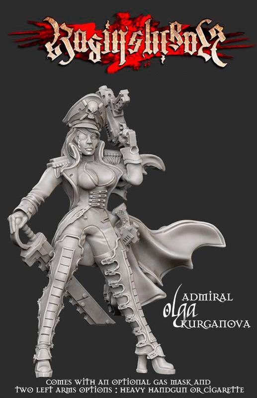 Admiral Olga Kurganova - Resin Edition - LAminifigs , lego style jekca building set