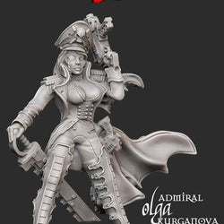 Admiral Olga Kurganova - Resin Edition - LAminifigs , lego style jekca building set