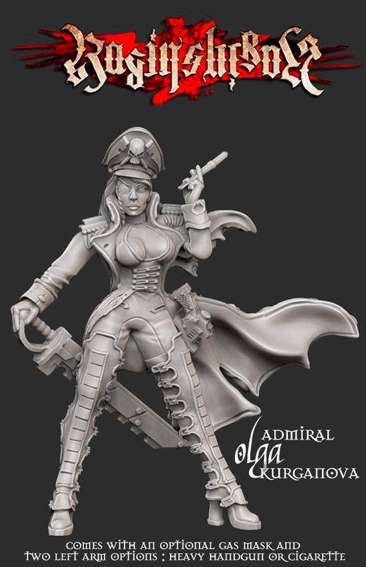 Admiral Olga Kurganova - Resin Edition - LAminifigs , lego style jekca building set