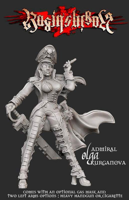 Admiral Olga Kurganova - Resin Edition - LAminifigs , lego style jekca building set