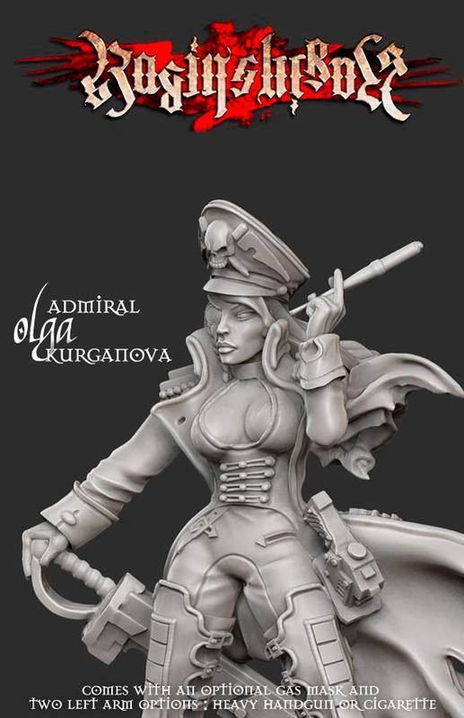 Admiral Olga Kurganova - Resin Edition - LAminifigs , lego style jekca building set