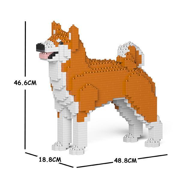 Akita Inu Dog Sculptures - LAminifigs , lego style jekca building set