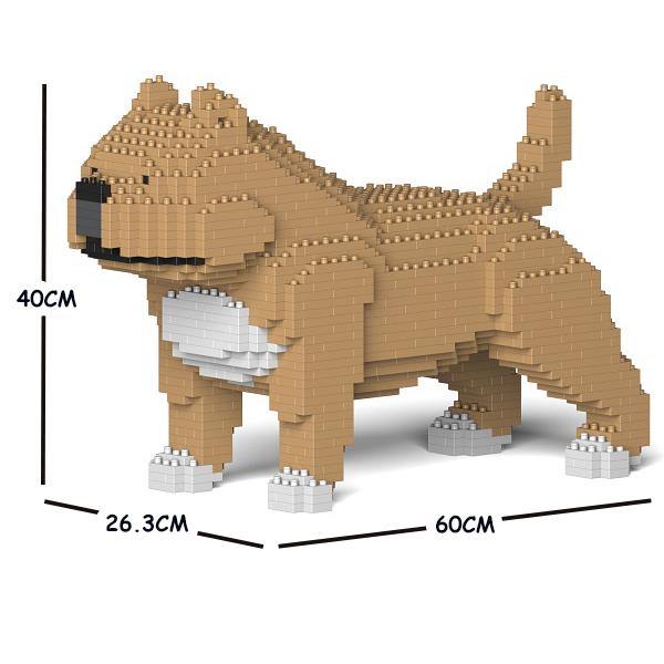 American Bully Dog Sculptures - LAminifigs , lego style jekca building set