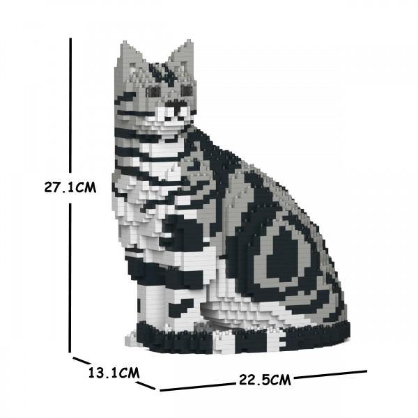 American Shorthair Cats Sculptures - LAminifigs , lego style jekca building set