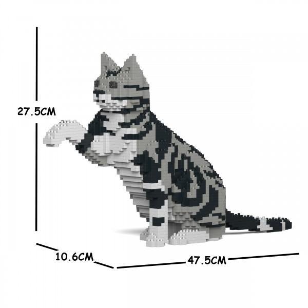 American Shorthair Cats Sculptures - LAminifigs , lego style jekca building set