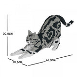 American Shorthair Cats Sculptures - LAminifigs , lego style jekca building set