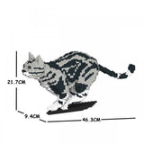 American Shorthair Cats Sculptures - LAminifigs , lego style jekca building set