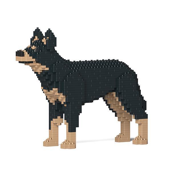 Australian Kelpie Dog Sculptures - LAminifigs , lego style jekca building set