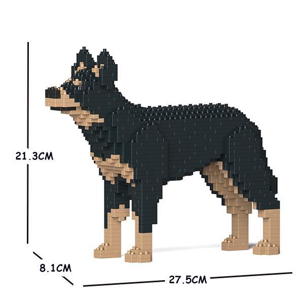 Australian Kelpie Dog Sculptures - LAminifigs , lego style jekca building set