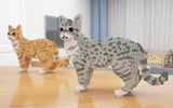 Australian Mist Cats Sculptures - LAminifigs , lego style jekca building set