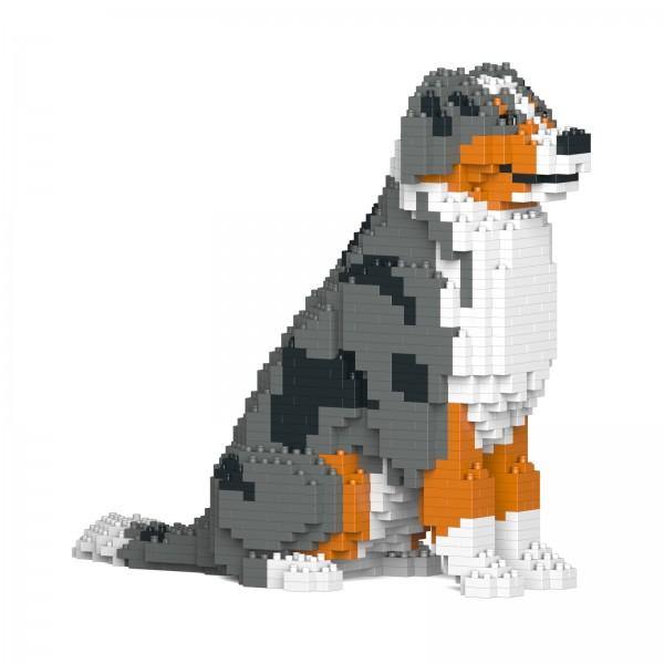 Australian Shepherd Dog Sculptures - LAminifigs , lego style jekca building set