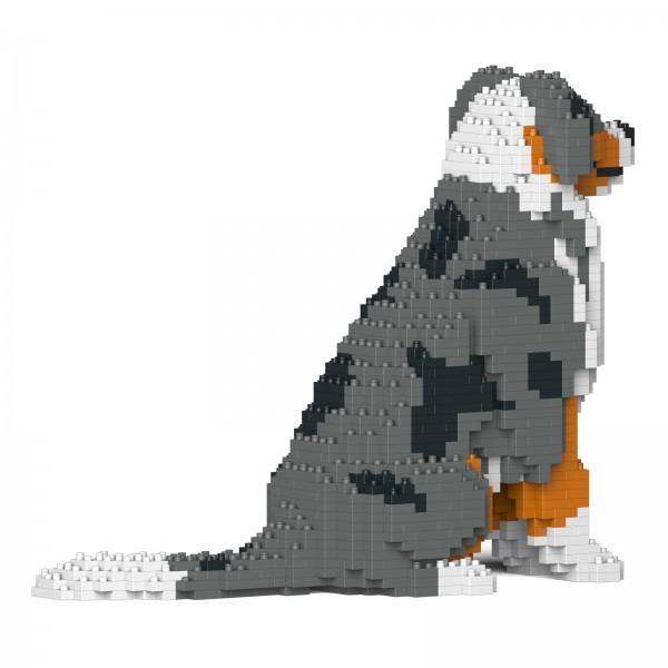 Australian Shepherd Dog Sculptures - LAminifigs , lego style jekca building set