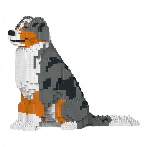 Australian Shepherd Dog Sculptures - LAminifigs , lego style jekca building set