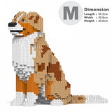 Australian Shepherd Dog Sculptures - LAminifigs , lego style jekca building set