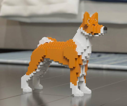 Basenji Dog Sculptures - LAminifigs , lego style jekca building set