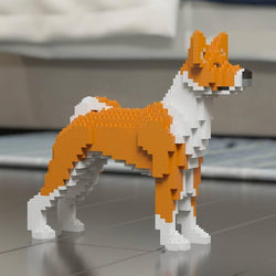 Basenji Dog Sculptures - LAminifigs , lego style jekca building set