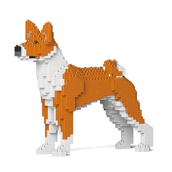 Basenji Dog Sculptures - LAminifigs , lego style jekca building set