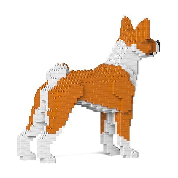 Basenji Dog Sculptures - LAminifigs , lego style jekca building set