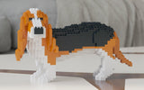 Basset Hound Dog Sculptures - LAminifigs , lego style jekca building set